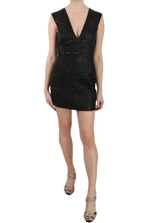 John Richmond Leren Mini-shiftjurk Met Studs