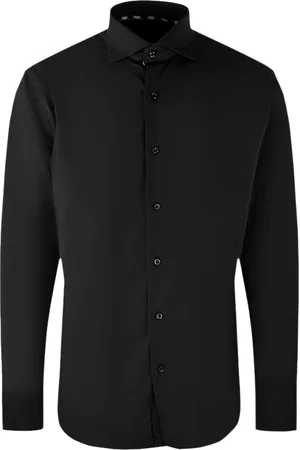Aquascutum Effen wit overhemd met lange mouwen