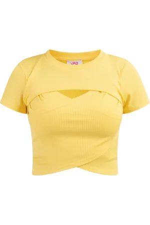 myMo T-shirt Dames lichtgeel
