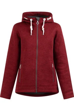 Dreimaster Gebreide fleece jas Dames gem