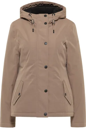 Dreimaster Winterjas Dames modder