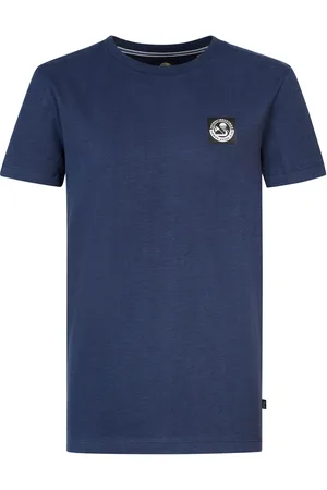 Petrol Industries Jongens Backprint T-shirt Mirage - Blauw