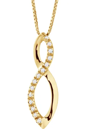 Diadema INFINITY Ketting Diamonds 0.080 Cts Yellow Gold