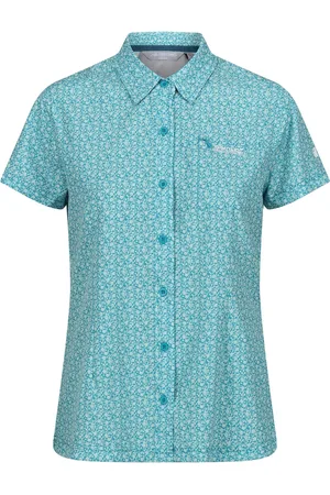 Regatta Dames/Dames Gebloemd Packaway Reisshirt met Korte Mouwen (Tahoe )