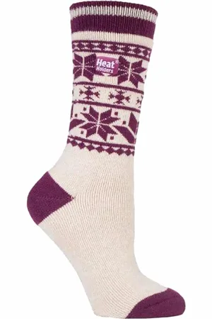 Heat Holders Thermische sokken met dun patroon voor dames - Whitebirk