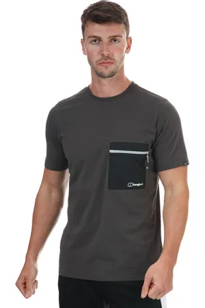 Berghaus Drakestone heren-T-shirt met zakje in grijszwart