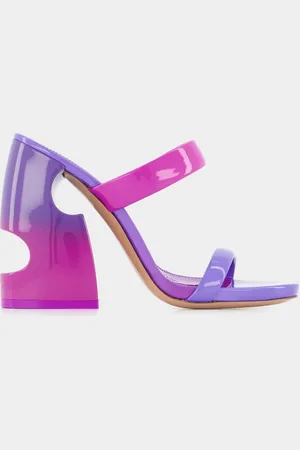 OFF-WHITE Bulky Slides - Off White - Fuksia/lilla - lakknahk