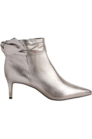 Ted Baker Yona Dames Zilveren Enkellaarsjes