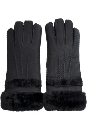 Infinity Dameshandschoenen van echt schapenvachtsuède met oprolbare/neerwaartse manchet