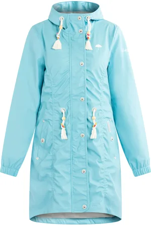 Schmuddelwedda Mackintosh bridgeport Dames DONKER AQUA-280