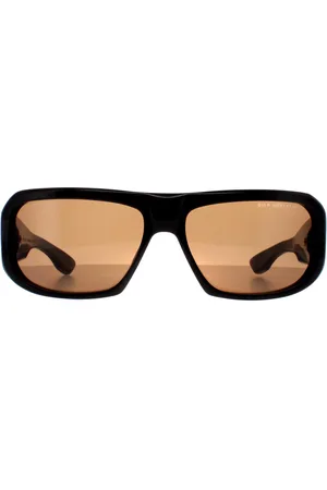 DITA EYEWEAR Rechthoek Unisex Geelgoud Donkerbruin Superflight