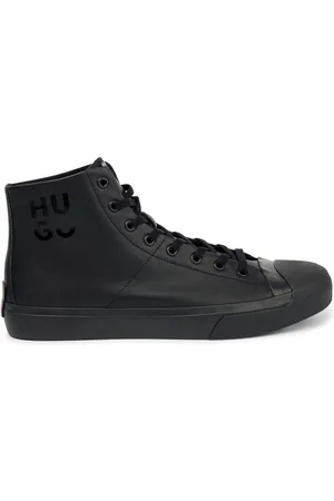 HUGO BOSS Heren Dyer Hi-Top Trainers in