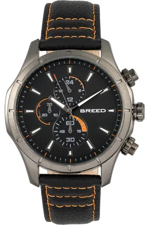 Breed Lacroix chronograaf horloge met leren band