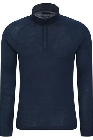 Mountain Warehouse Heren Merino II Base Layer Top (Marine)