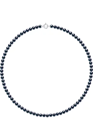 Diadema Gekweekte parels ketting Zoetwater 5-6mm Sluiting Black Luxury White Gold