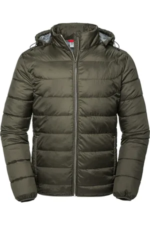 Russell Athletic Russell Heren Nano Gewatteerd jack met capuchon (Donkere )