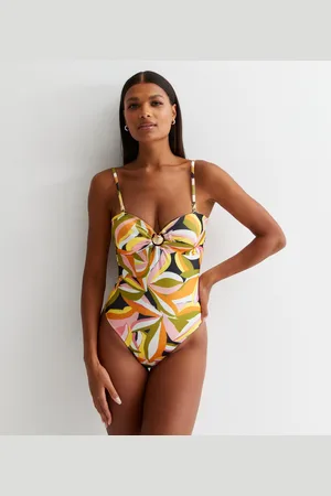 Gini London Tropisch palmbadpak met gouden schelphardware