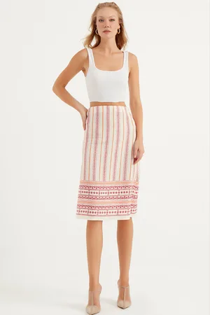 HERITA Midi-rok met patroon