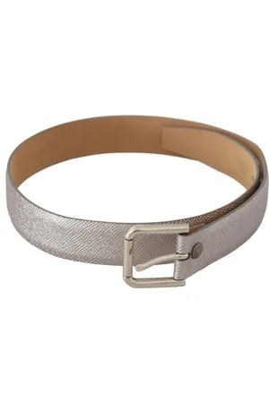 Dolce & Gabbana Lederen Metalen Riem Met Gesp In De Taille