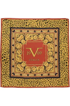 19V69 Italia Veelkleurige Polyester Sjaal Met Dierenprint