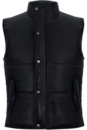 Infinity Puffer warmer vest Mouwloos gewatteerd leren jack