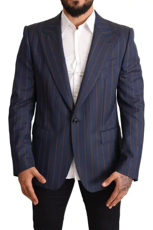 Dolce & Gabbana Gestreept slim fit wollen blazerjack