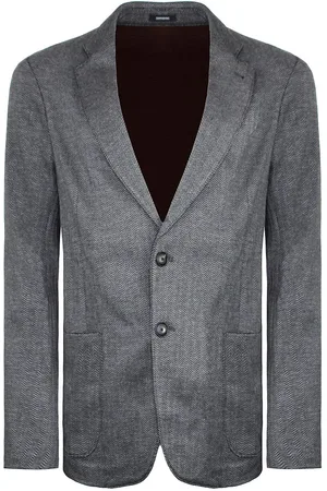 Emporio Armani Emporio Exclusief Heren Grijs Bedrukte Blazer