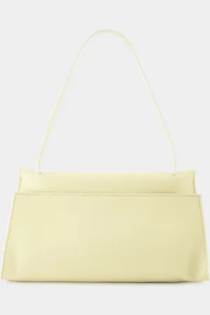 Elleme Lange Butterfly Hobo Bag - - Leer - Vanille
