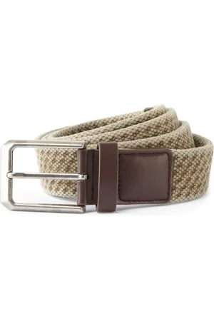 Asquith Heren Vintage Wash Canvas Riem (Khaki)