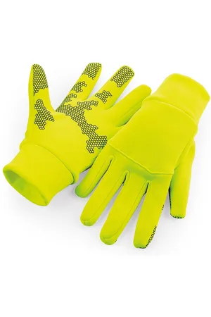 Beechfield Softshell Sporthandschoenen voor volwassenen van Unisex (Fluorescerend Geel)