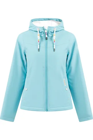 Schmuddelwedda Softshell jas Dames DONKER AQUA-280