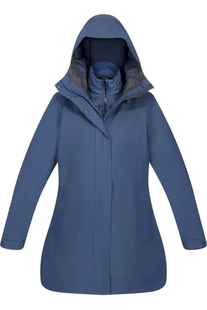 Regatta Dames/Dames Denbury III 2 in 1 Waterdichte jas (Donkere Denim)