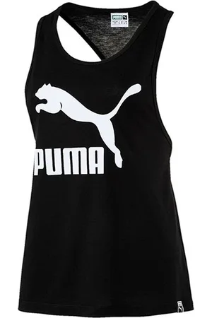PUMA Klassiek Logo Ronde Hals Mouwloos Damestop 574990 01