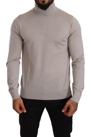 Dolce & Gabbana Grijze kasjmier coltrui