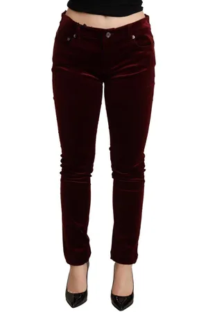 Dolce & Gabbana Fluwelen Skinny Broek
