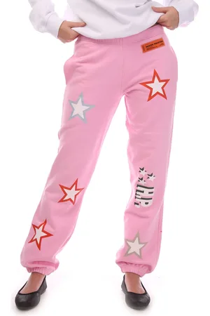Heron Preston Dames Sweatbroek Stars in Roze wit