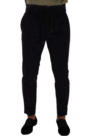 Dolce & Gabbana Donkere skinny corduroy broek