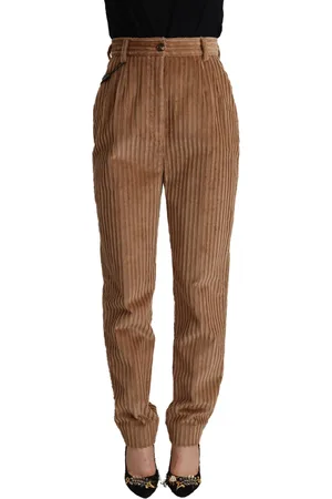 Dolce & Gabbana Corduroy taps toelopende broek