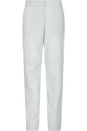 Mountain Warehouse Dames/Dames Quest Zip-Off wandelbroek (Lichtgrijs)