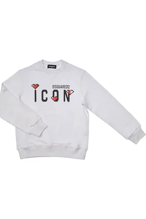 Dsquared2 Icon DQ2033D0-09BDQ Sweatshirt met ronde hals voor meisjes