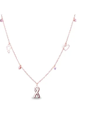Luxenter 925 sterling zilver en toermalijn gerhodineerde zirkonia ketting
