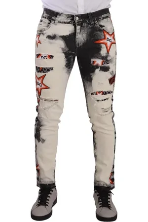 Dolce & Gabbana Verweerde Skinny Denim Jeans