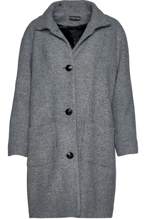 Conquista Grijze mantel van wolmix van Fashion