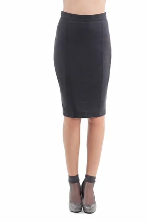 Conquista Stretch kokerrok antraciet