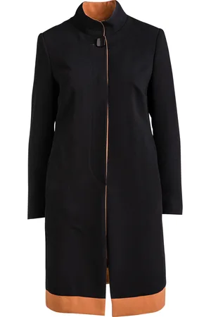 Conquista Zwarte Jas met Camel Detail