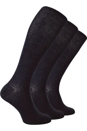 Steven 3 Paar Multipack Heren Kniehoge Merino Wollen Sokken - Houtskool