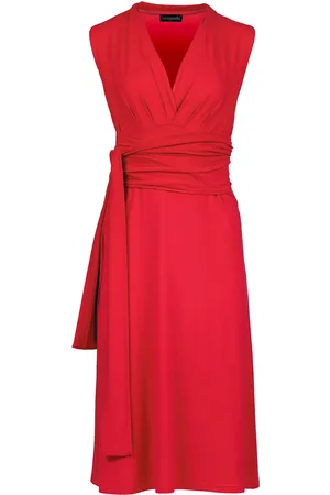 Conquista Mouwloze Empire Line-jurk in