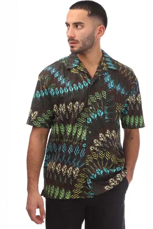 MARCELO BURLON Heren Allover Print Veren Shirt in