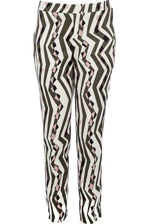 Conquista Broek met pasvormen en print van Fashion