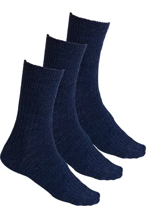 Steven Dames Alpaca Wol Sokken | 3 Paar Multipack Winter Warme Sokken - Marine